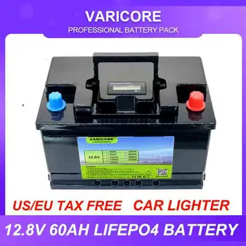 12v 60AH LiFePO4 Baterija Litij Snaga Baterije 4000 Ciklusa s iscjedak 100A BMS za auto-upaljač za cigarete 12,8 U, Sunčevog Vjetra, Bez poreza