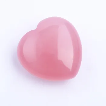 1pc Prirodni Srce Roza Ruža Crystal Kamen U Obliku Srca Obrt Home Dekor Reiki Kvarcnog Kamena Perle Za Izradu Nakita DIY Pokloni
