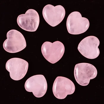 1pc Prirodni Srce Roza Ruža Crystal Kamen U Obliku Srca Obrt Home Dekor Reiki Kvarcnog Kamena Perle Za Izradu Nakita DIY Pokloni 4