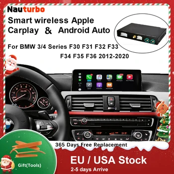 Bežični CarPlay za BMW 3 4 serije F30 F31 F32 F33 F34 F35 F36 2012-2020, s funkcijom Android Mirror Link Svirati Car Play