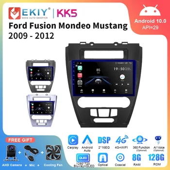 EKIY KK5 Uređaj 2 Din Android Za Ford Fusion Mondeo Mustang 2009-2012 QLED Multimedijalni Playeri GPS Navigator Stereo Prijemnik