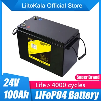 LiitoKala 24 U 100Ah LCD zaslon lifepo4 baterija Kapacitet Baterije Za 8 S 29,2 U RV Kampere Golf-Kar Offroad Samostojeći Solarni Vjetar