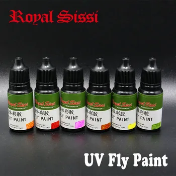 Royal Sissi New 3 boce UV boje za muhe 3 boje skup UV-glina srednje debljine instant vodom za nekoliko sekundi šarene UV-ljepilo za vezivanje muha