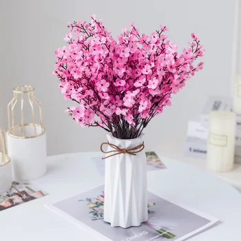 Umjetno Cvijeće, Svila, Гипсофилы Vaze za uređenje Doma Buket za Vjenčanje Pribor Zanat DIY Darove Roza Lažni Biljke